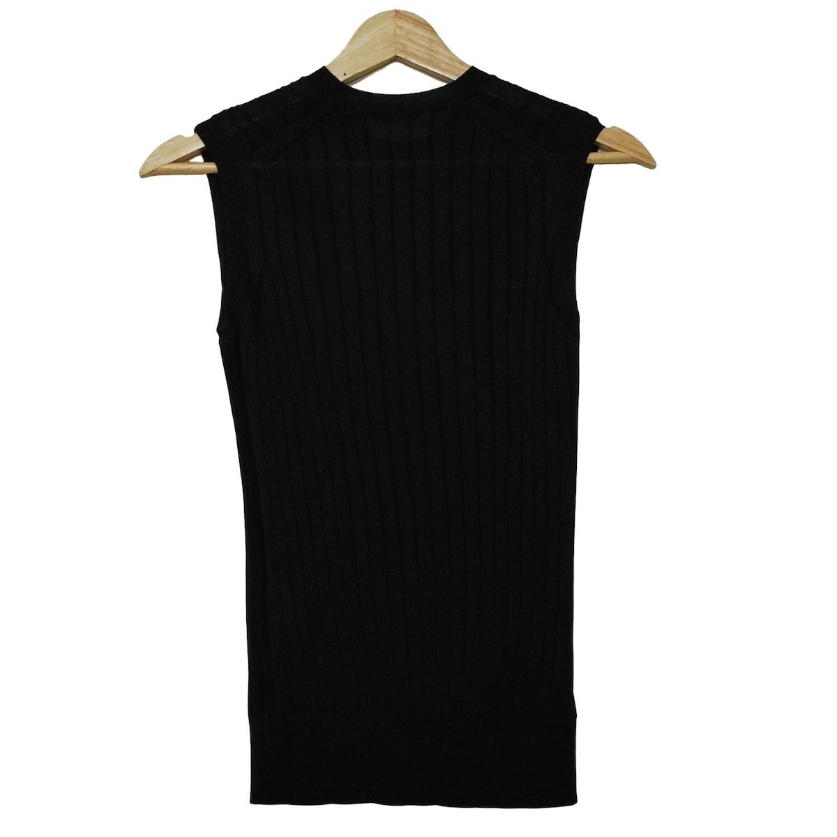 SLOANE スローン ノースリーブセーター サイズ2 M レディース - 黒 クルーネック シルク