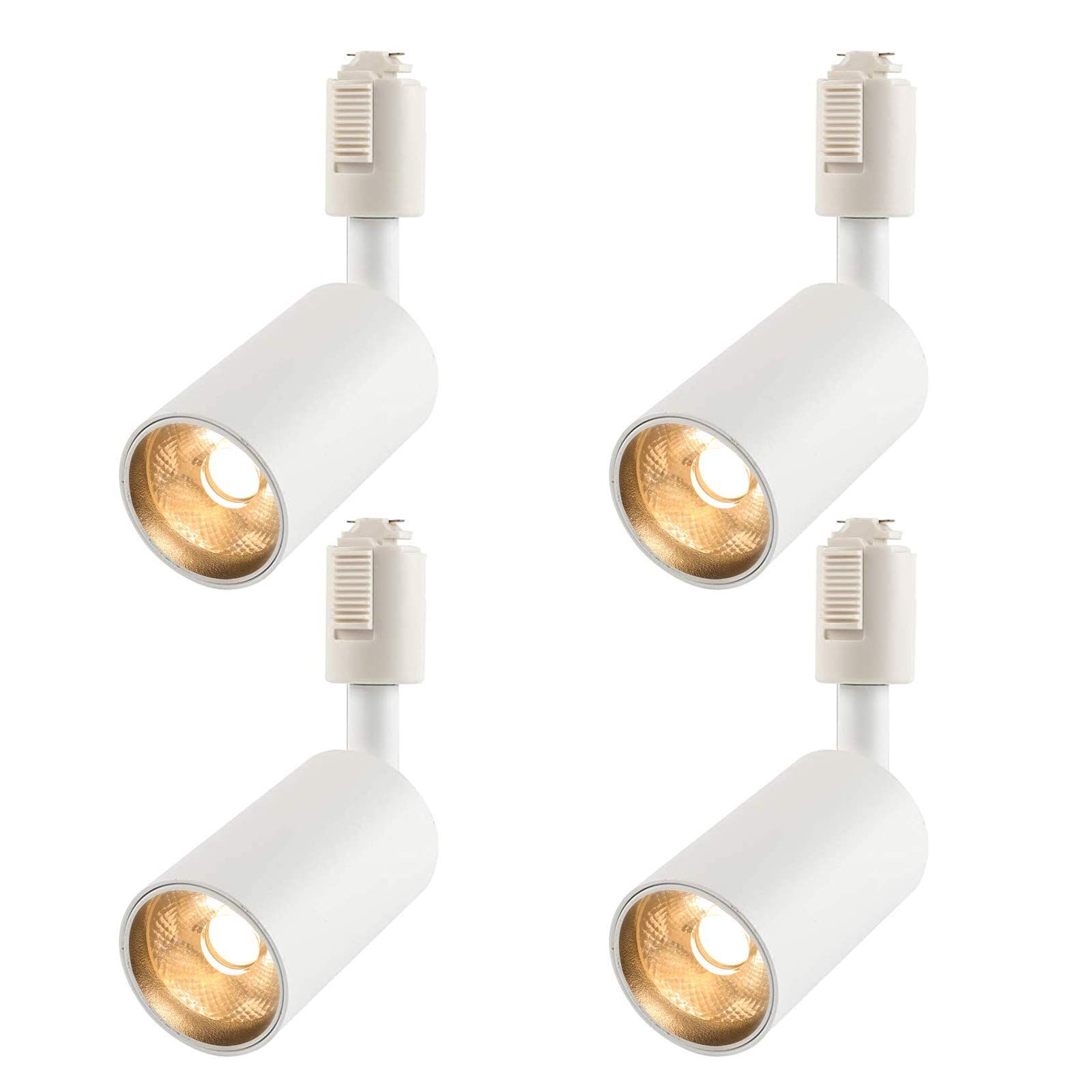 共同照明 4個セット ダクトレール用スポットライト LED一体型照明 60W形相当 850lm 電球色 GT-GD-10WW-W-4B ホワイト スポットライト ライティングレール用スポットライト ダクトレールライト 照明器具 天井 おしゃれ COB 1