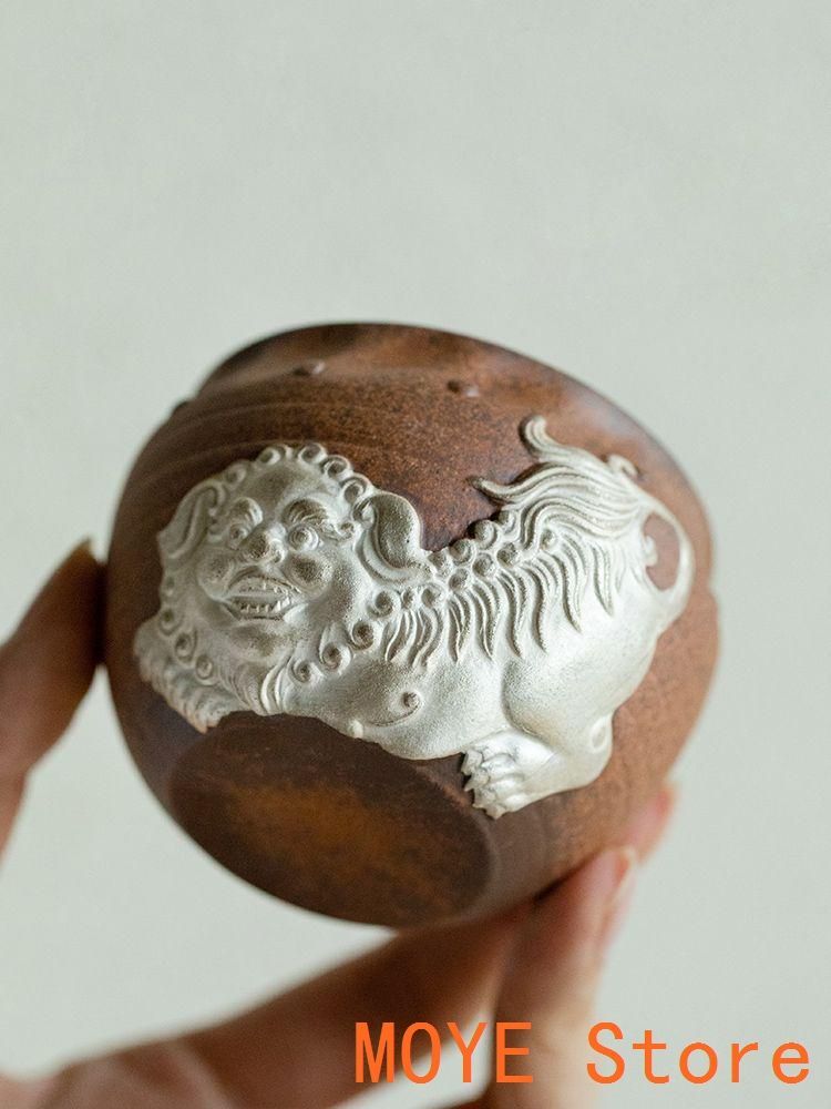 中国茶器 景徳鎮紅乾隆三才蓋碗茶碗 湯飲み 煎茶道具 未使用品 中国