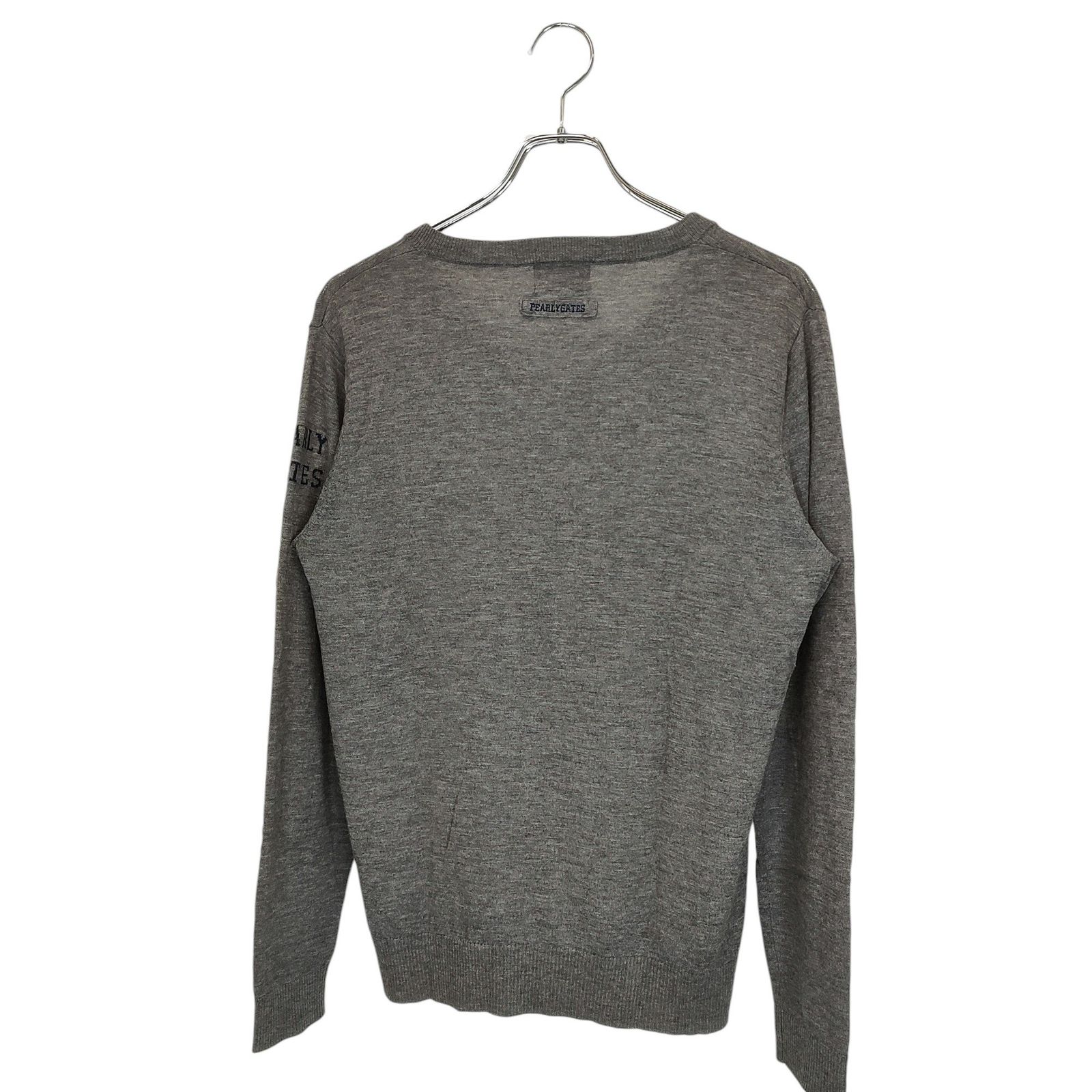 パーリーゲイツ　セーター PEARLY GATES パーリーゲイツ ゴルフ 長袖 Vネック ウール
