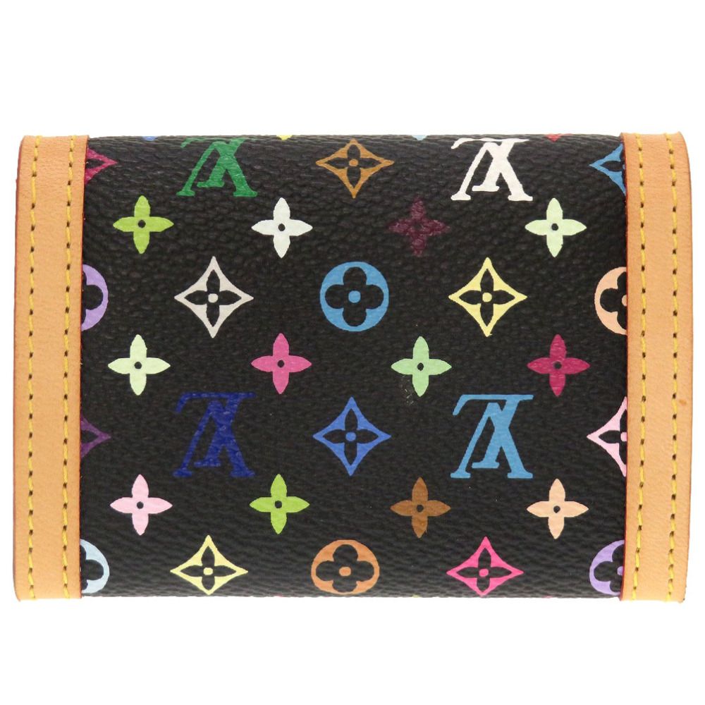 Louis Vuitton コインケース ブラック/マルチカラールイ・ヴィトン 新品同様 ルイ ヴィトン モノグラムマルチカラー ポルトモネ