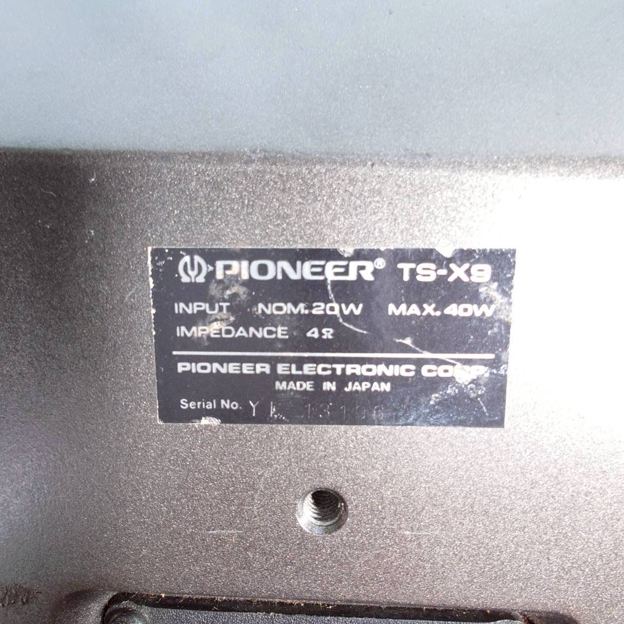 Pioneer TS-X9 パイオニア ロンサムカーボーイ 旧車 レトロ BRIGHTFACE_UK