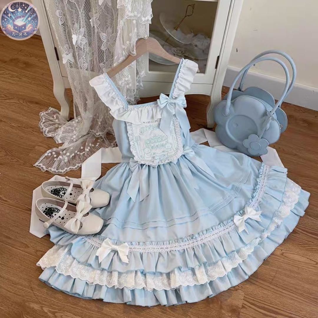 普段着からお出かけまで大活躍♪シンプルロリータワンピース