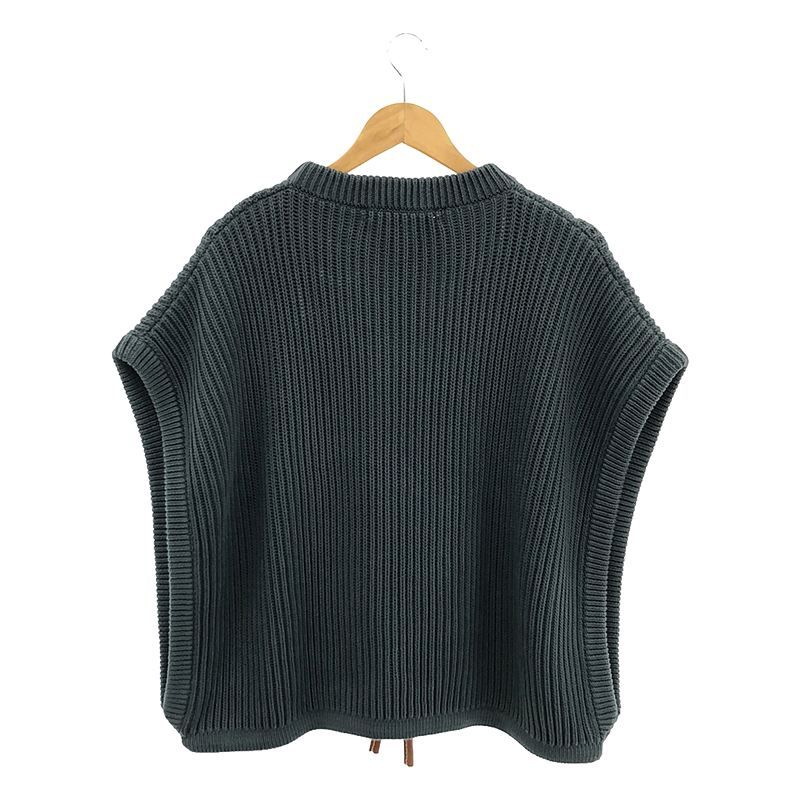 Cristaseya ベストジャケット Cristaseya / クリスタセヤ | 2023SS | LARGE GILET WITH LEATHER