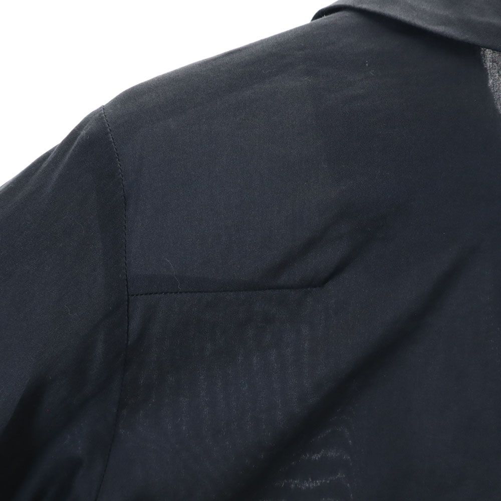 ワイズフォーリビング 日本製 長袖 ブラウス ネイビー Y's for living