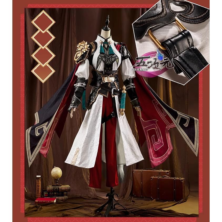 ♥ 精巧 江南猫次 崩壊スターレイル コスプレ 崩スタ 景元 けいげん 衣装 ウィッグ 靴 追加可 BJ0908ML ハロウィン