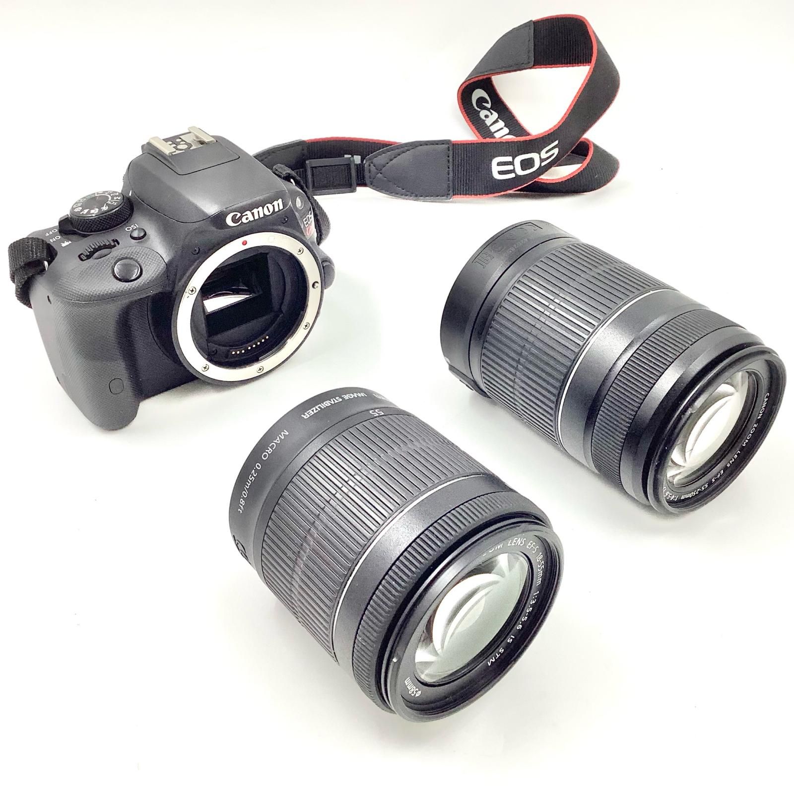 Canon デジタル一眼 EOS Kiss X7 ダブルズームキット ブラック 動作 済 全額返金保証 最速発送