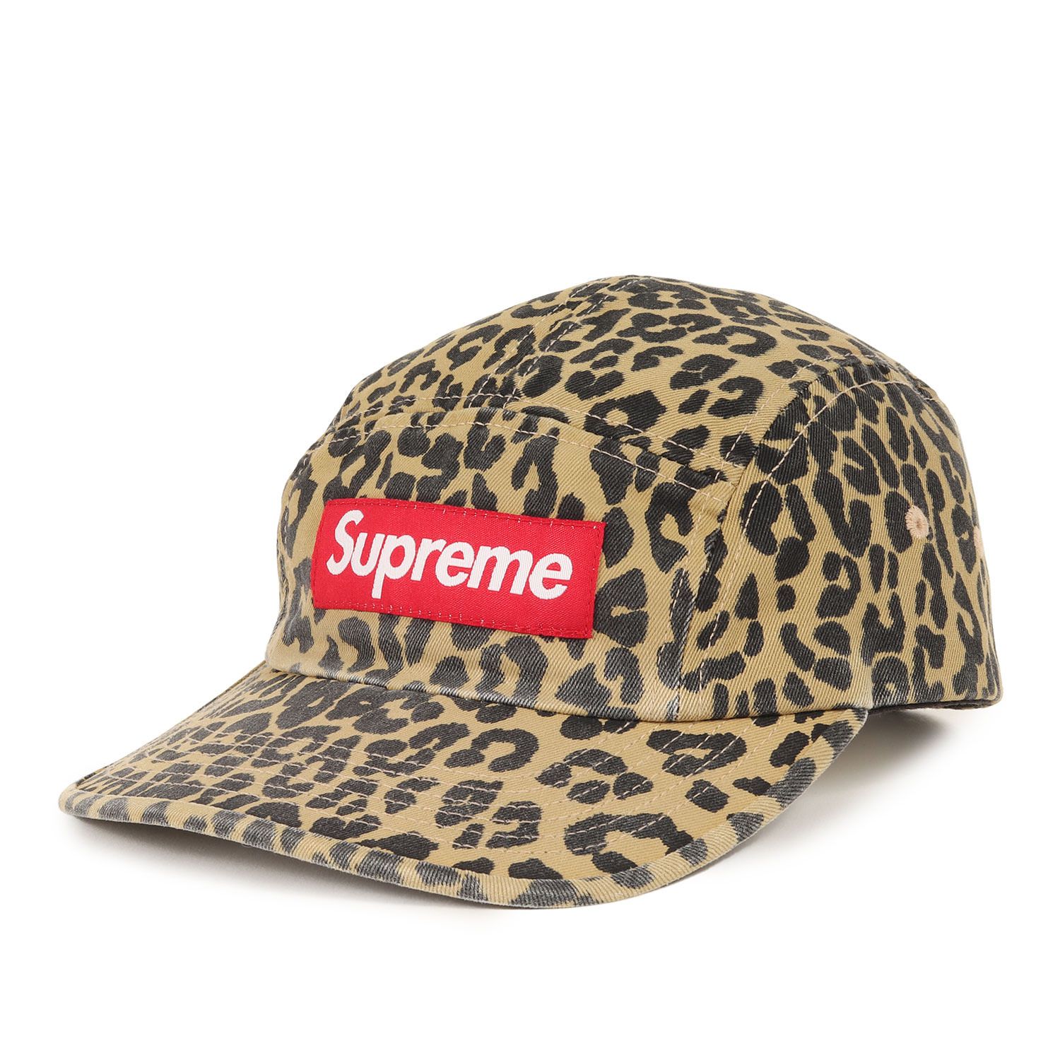 Supreme シュプリーム キャップ | 23AW レオパード柄 ウォッシュド チノ ツイル ボックスロゴ キャンプキャップ Washed Chino Twill Camp Cap BOX LOGO | ブランド 帽子 メンズ