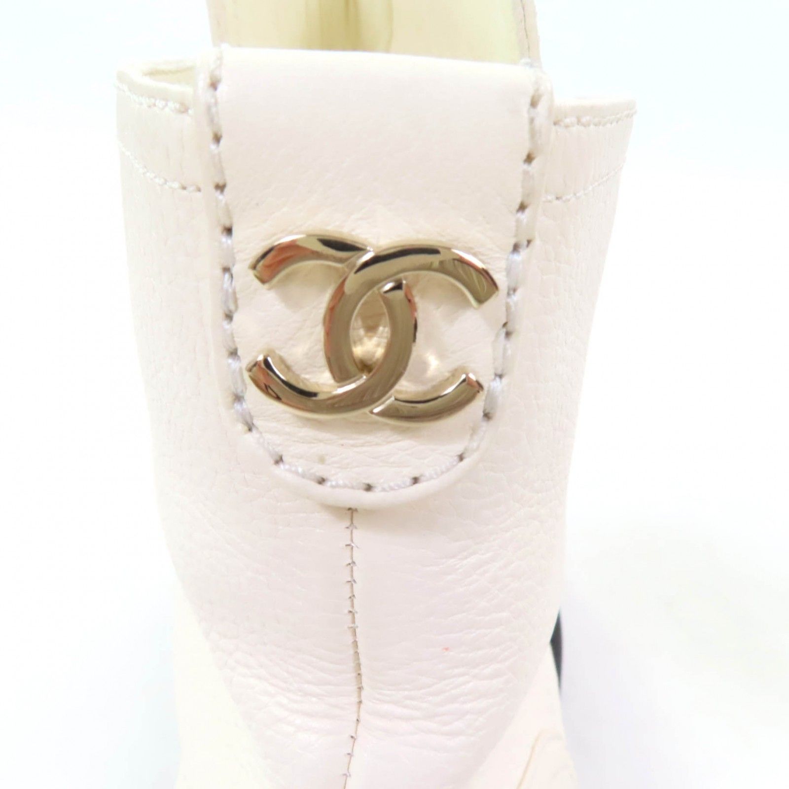 レア✨未使用❤️超美品❤️シャネル　CHANEL❤️ハイヒール❤️ CHANEL G28406 / シャネル ココマーク レースアップブーツ 牛革