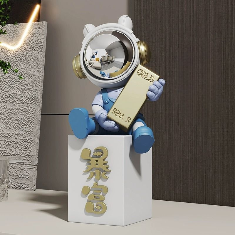 オブジェ オーナメント 置物 装飾品 人形 フィギュア 宇宙飛行士 アストロノート スペースマン 北欧 おしゃれ お洒落 可愛い かわいい キュート 玄関 リビングルーム ダイニング 寝室 子供部