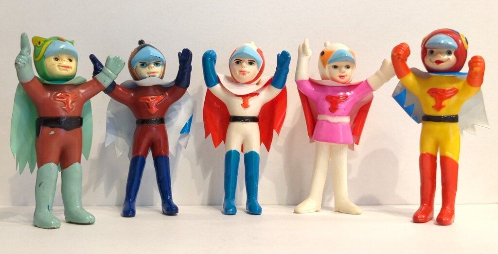 中嶋製作所 ミニサイズシリーズ 科学忍者隊ガッチャマン ソフビ フィギュア 当時物 科学忍者隊ガッチャマン 大鷲の健 ソフビ 中嶋製作所 面