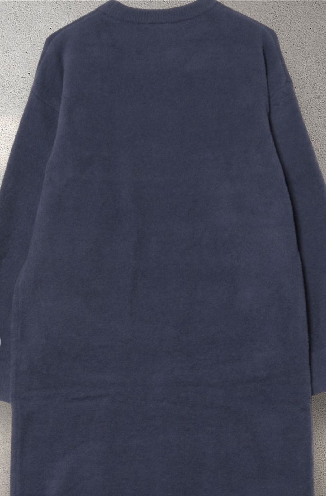 ジェラートピケ シーズージャガードワンピース ルームウェア ネイビー