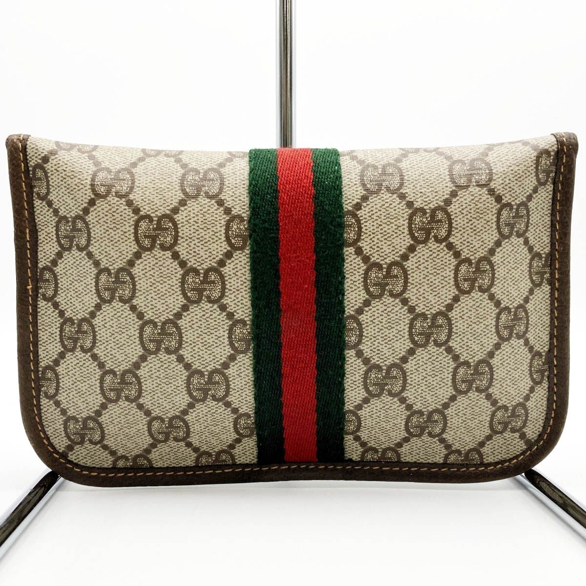 美品 GUCCI グッチ GG柄 オールドグッチ ポーチ クラッチバッグ 小物