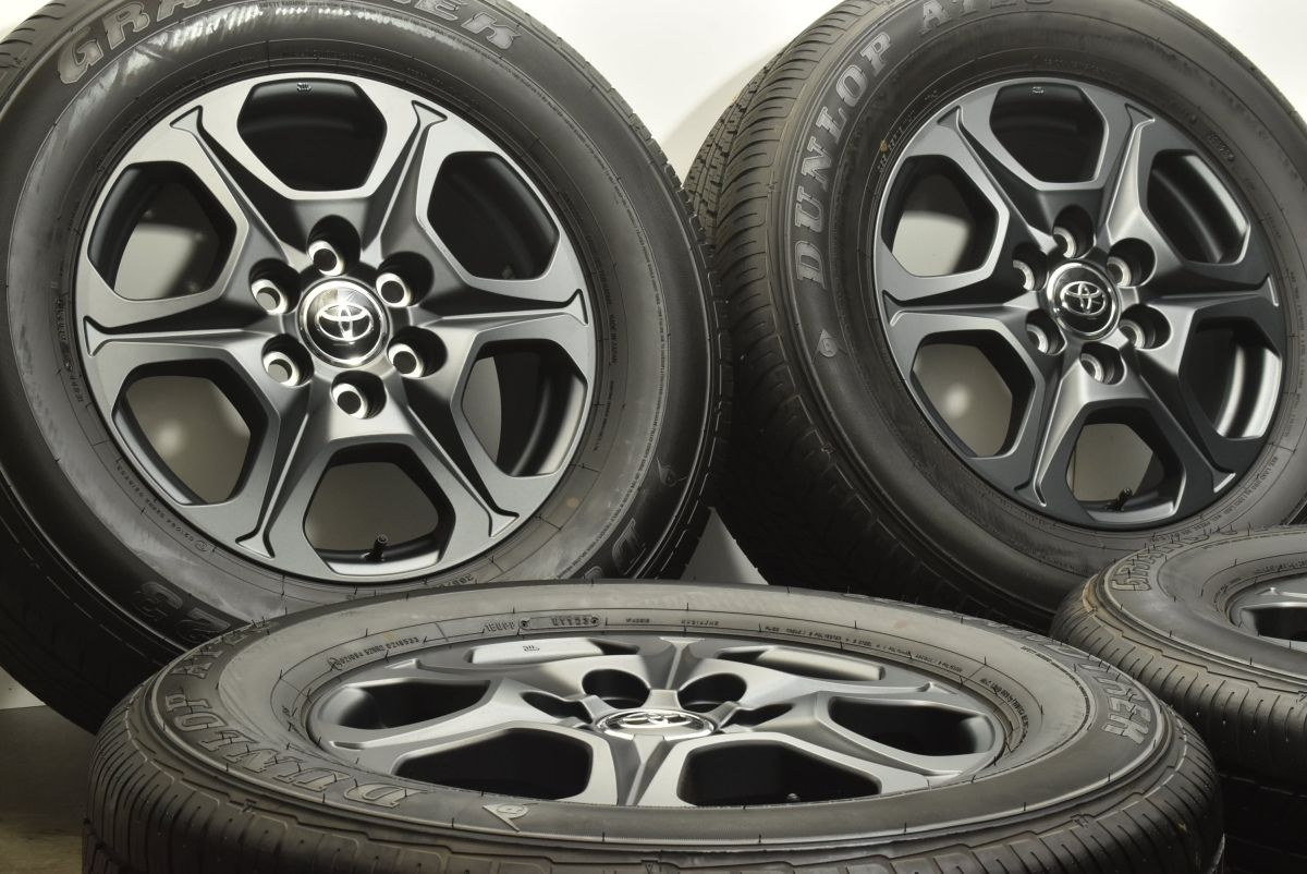 【良好品】トヨタ ランドクルーザー 300 GRスポーツ GR-S 純正 18in 7.5J +60 PCD139.7 ダンロップ グラントレック AT23 265/65R18 即納可