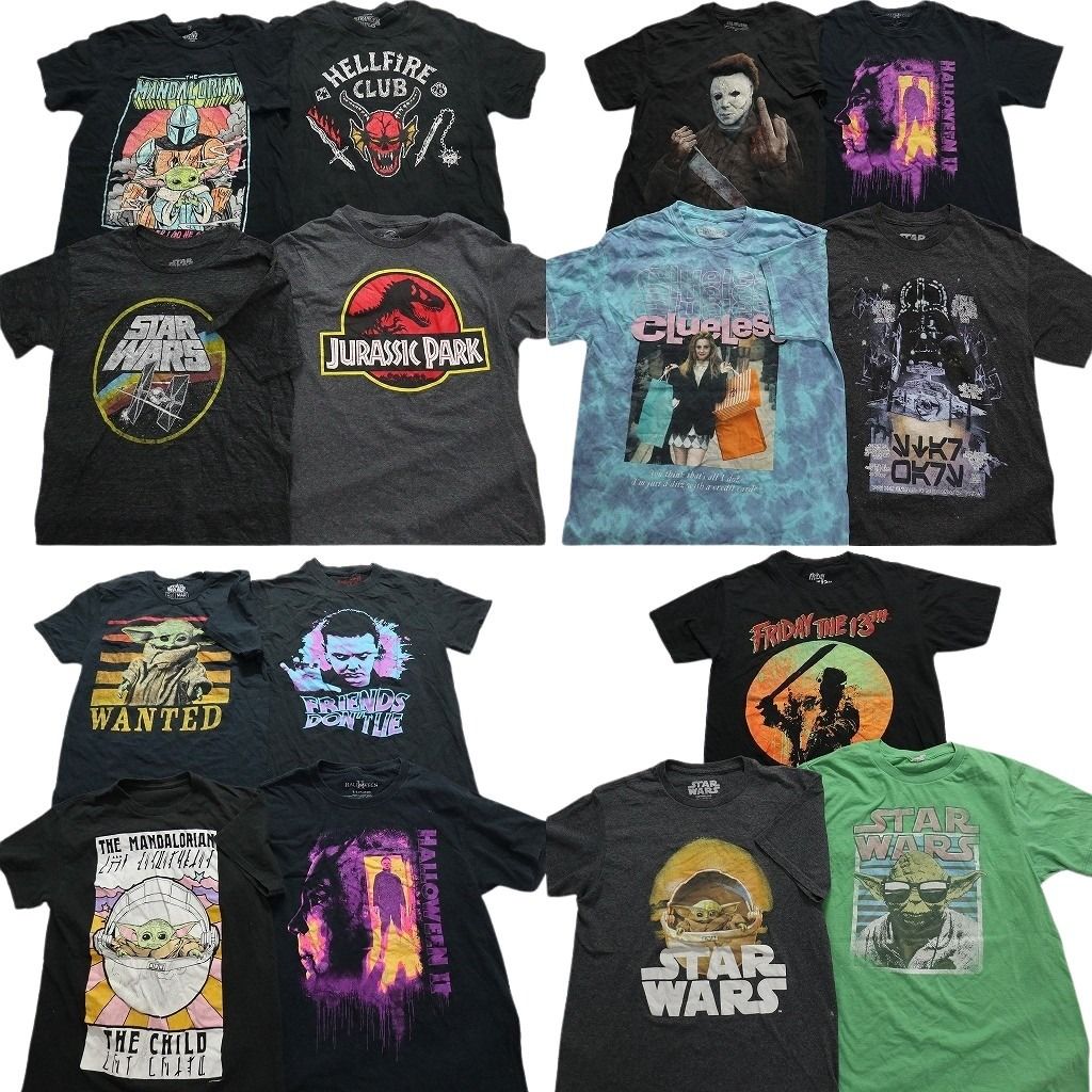 古着卸 映画 ドラマ 半袖Tシャツ 15枚セット メンズ S スターウォーズ ジュラシックパーク 古着 NA1541