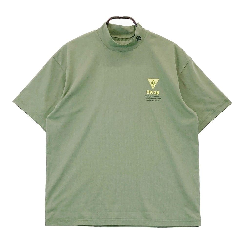 サイズ 5 PEARLY GATES パーリーゲイツ 2025年モデル ハイネック 半袖Tシャツ カーキ系 240101316571 ゴルフウェア メンズ ストスト