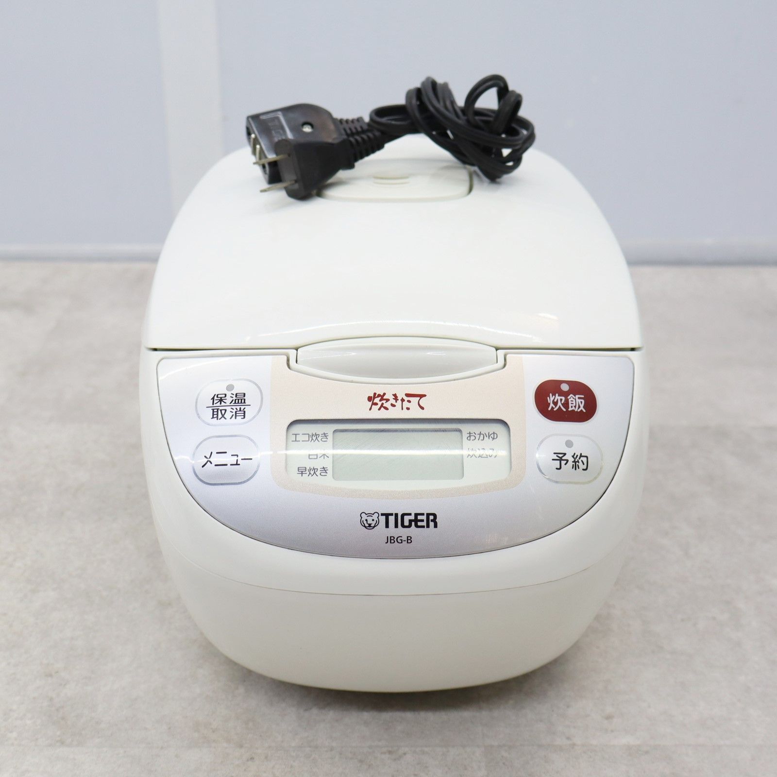 中古】TIGER 炊きたて マイコン炊飯ジャー JAG-B100-WL IHジャー炊飯器  
