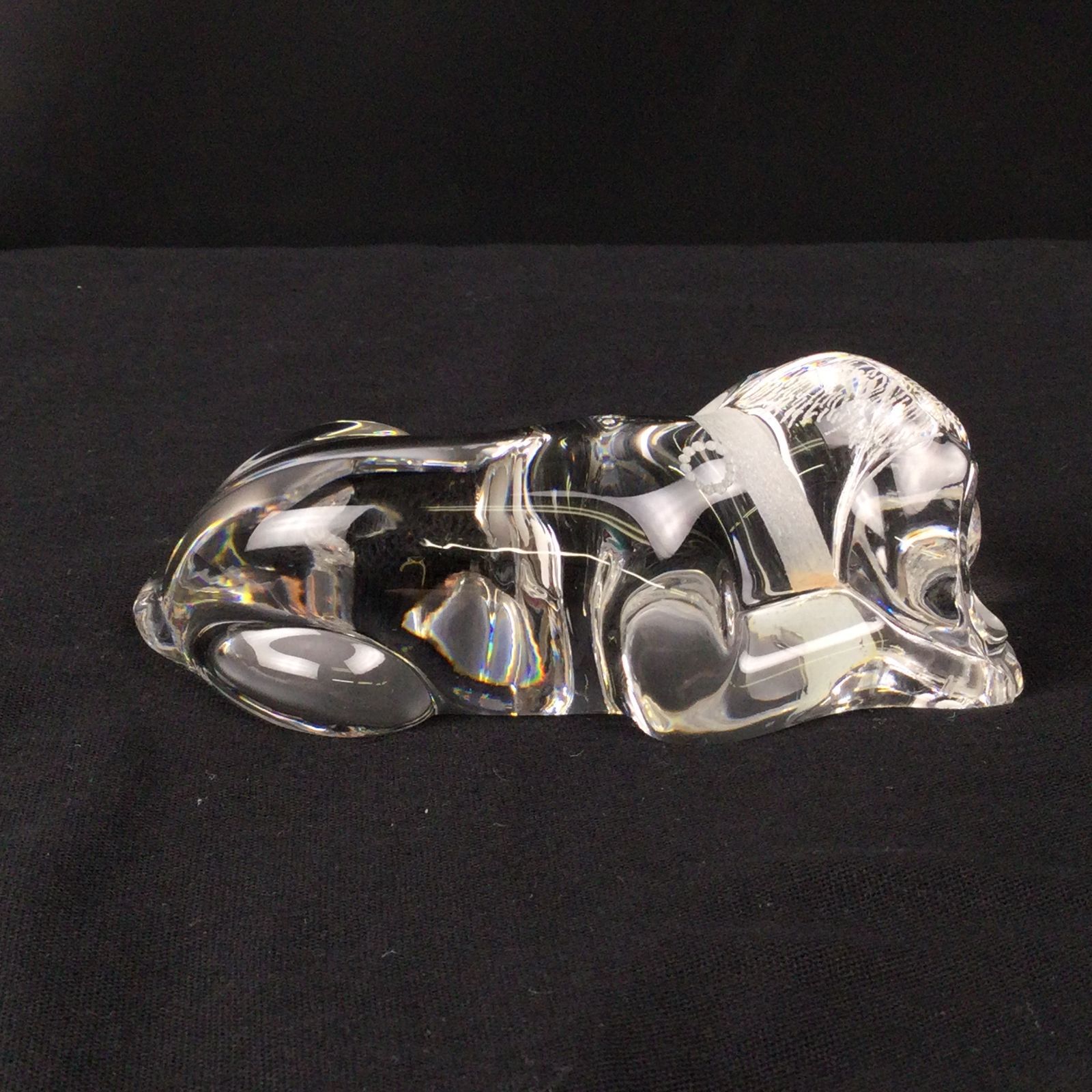 A1036-4/Meissen マイセン/クリスタルオブジェ犬/置物/ガラス/ A1036-4/Meissen マイセン/クリスタルオブジェ犬/置物/ガラス/