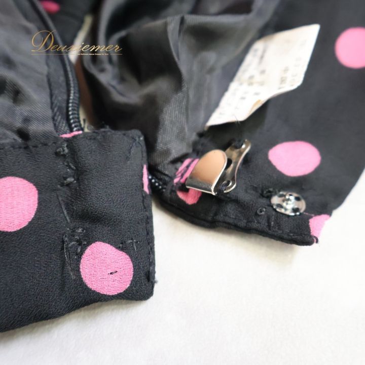 スカート ドット柄