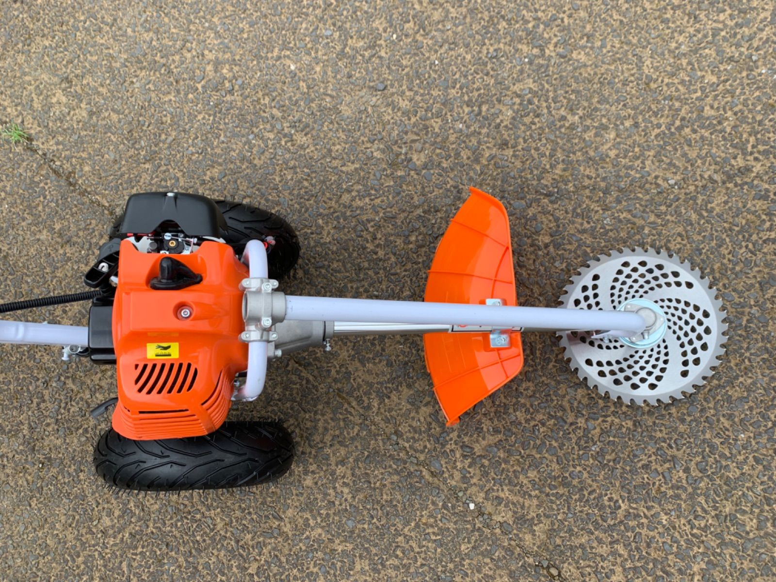 【新品】らくらく手押し式エンジン草刈機 52cc◆超ハイパワー×手押しで快適作業 新品】らくらく手押し式エンジン草刈機 52cc◇超ハイパワー
