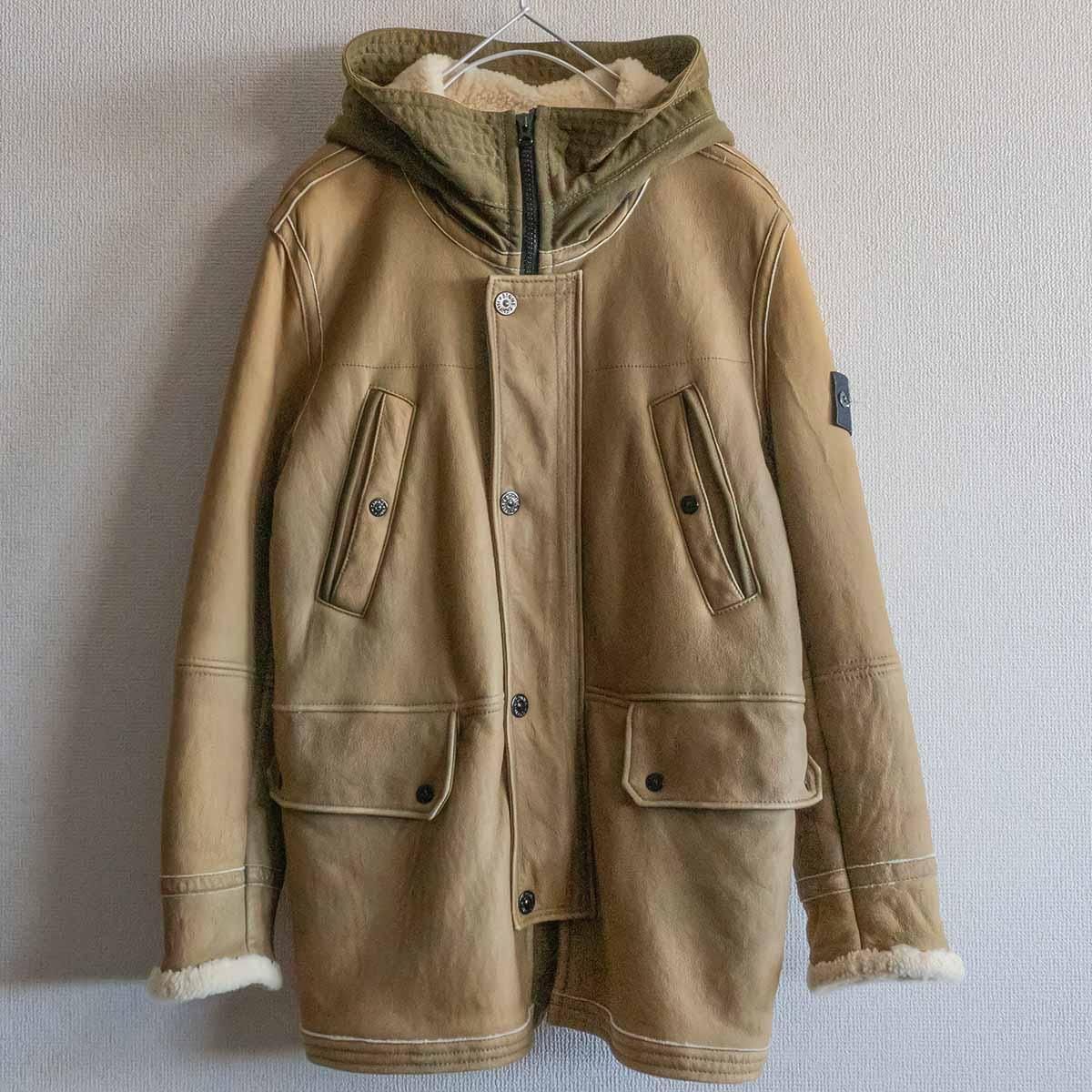 2011AW】STONE ISLAND【Sheepskin Leather Jacket】M ムートン レザー 