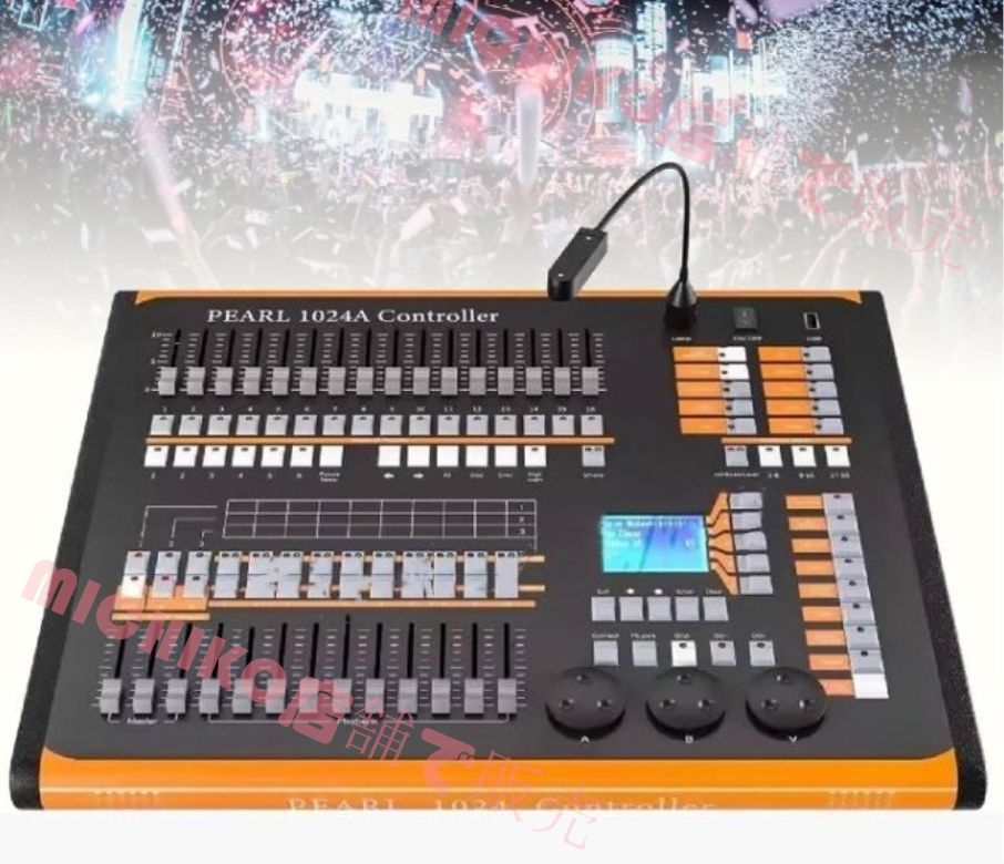 DMX ライト コントローラー 1024 チャンネル DMX 512 ステージ ライト コンソール DJ ライト コントローラー ステージ照明ミキサー ボー