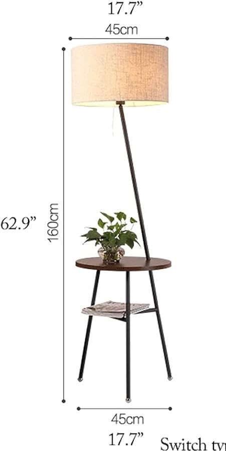 モダン フロアスタンド 照明 サイドテーブルフロアランプ リネンシェード付き モダン フロアスタンド 照明 サイドテーブルフロアランプ リネン