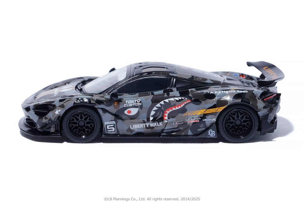 BAPE X LBWK MINI GT ABC CAMO MCLARREN 720S 1/64 ミニカー 1K73-185