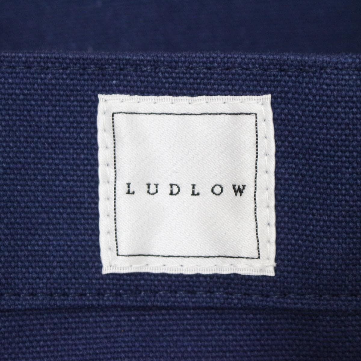 LUDLOW(ラドロー) トートバッグ - ネイビー×黒 フリル