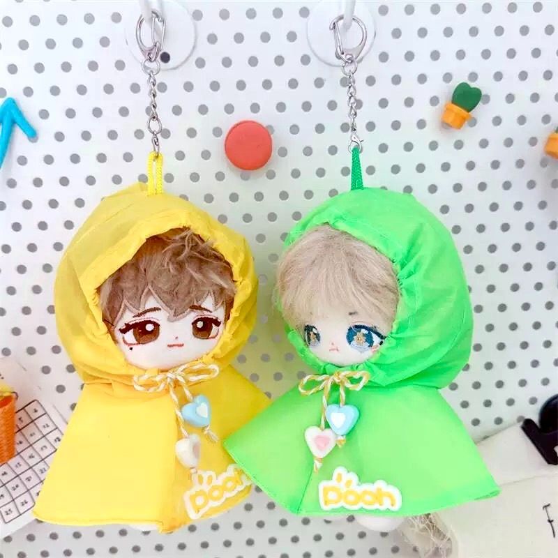 10cm】 ぬい服 かわいい てるてる坊主 ポンチョ イエロー 黄色