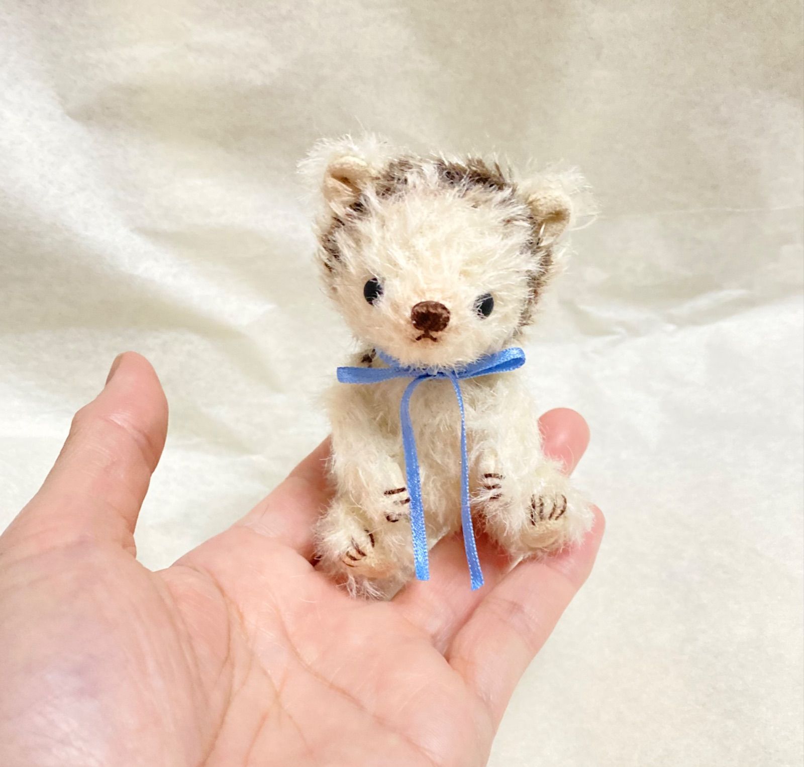 ハリネズミ なクマちゃん ハンドメイド ぬいぐるみ テディベア