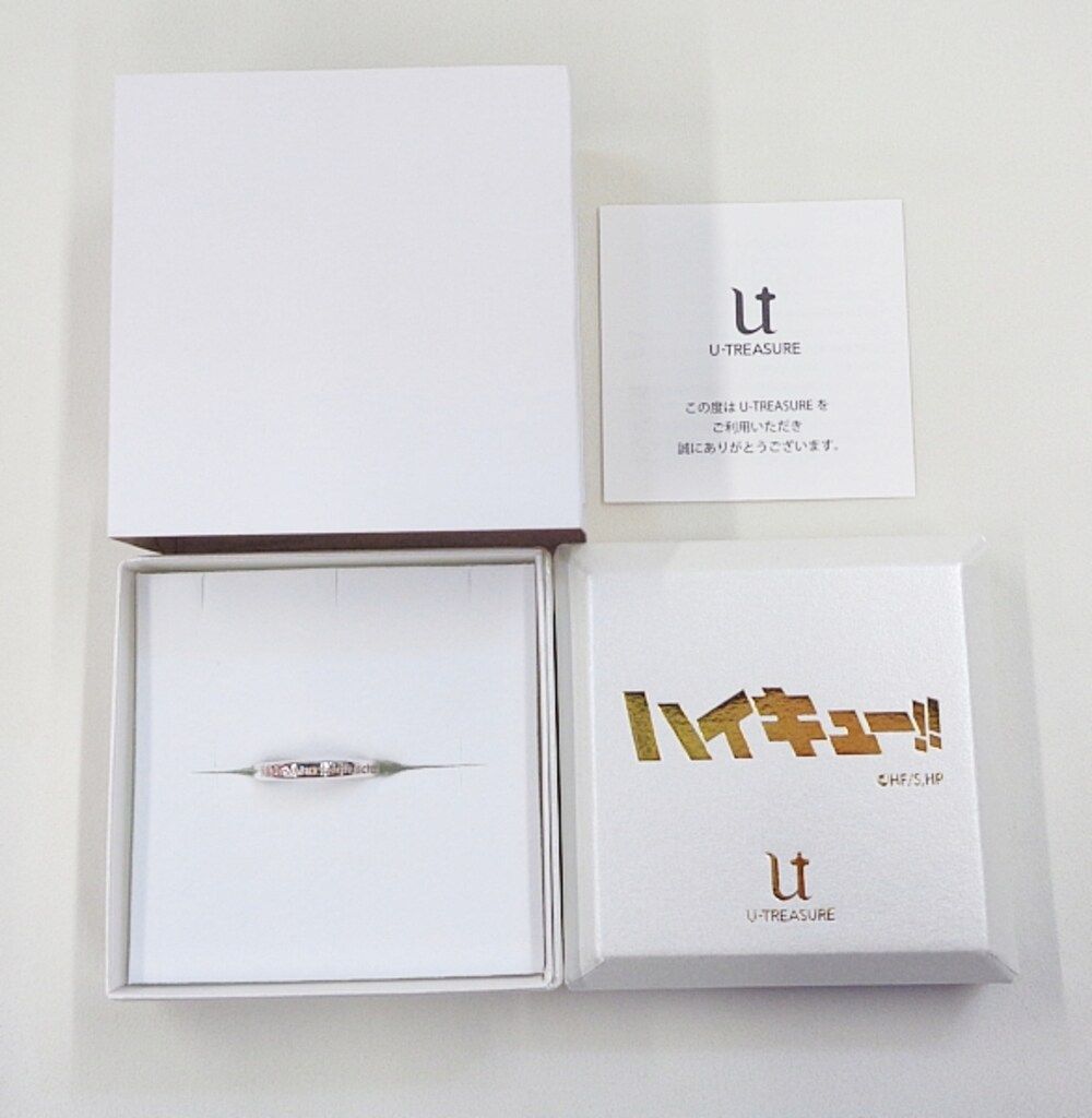 U-TREASURE ハイキュー!! 名言リング 山口忠 9.0号 シルバー 9号