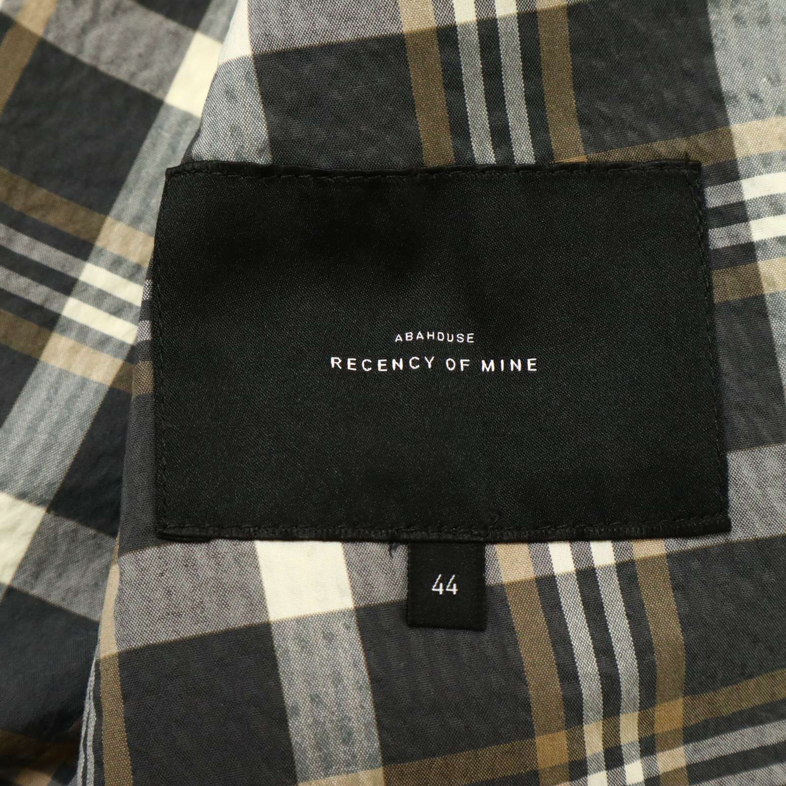 RECENCY OF MINE アバハウス 春夏 シアサッカー☆ チェック アンコン 