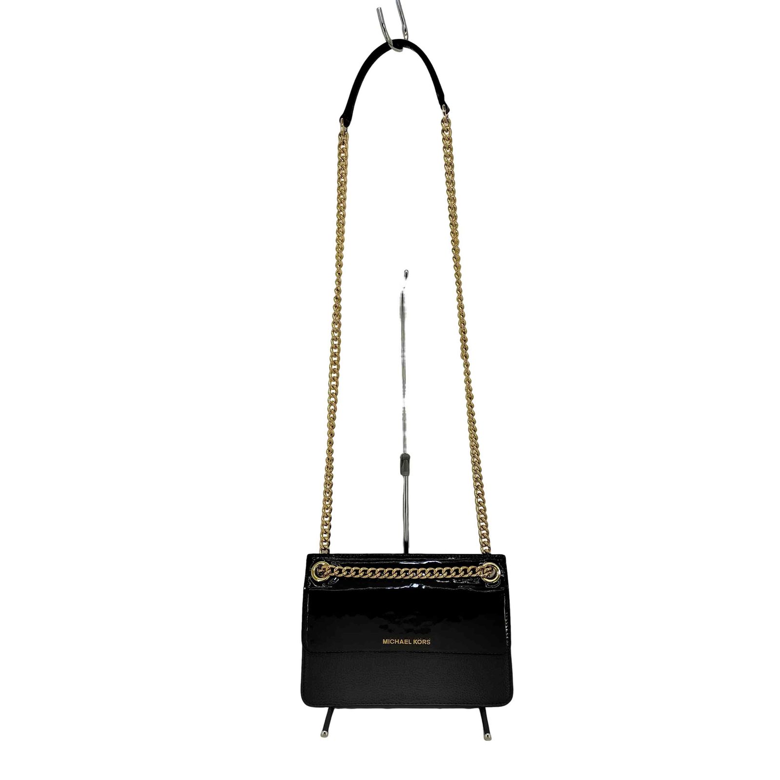 マイケルコース Michael Kors エナメルフラップ チェーンショルダー 