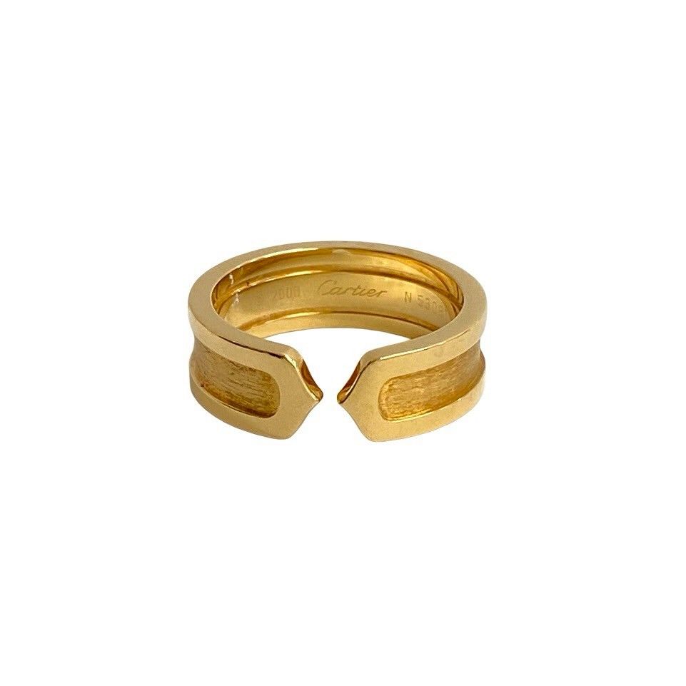 【極美品】カルティエリングケース　ショッパー付き 極 美品 希少品 箱付 CARTIER カルティエ C2 リング K18