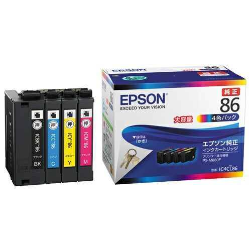 低価，新作 ＩＪカートリッジIC4CL86 4色 【ＥＰＳＯＮ】 インクカートリッジ・詰め替えインク