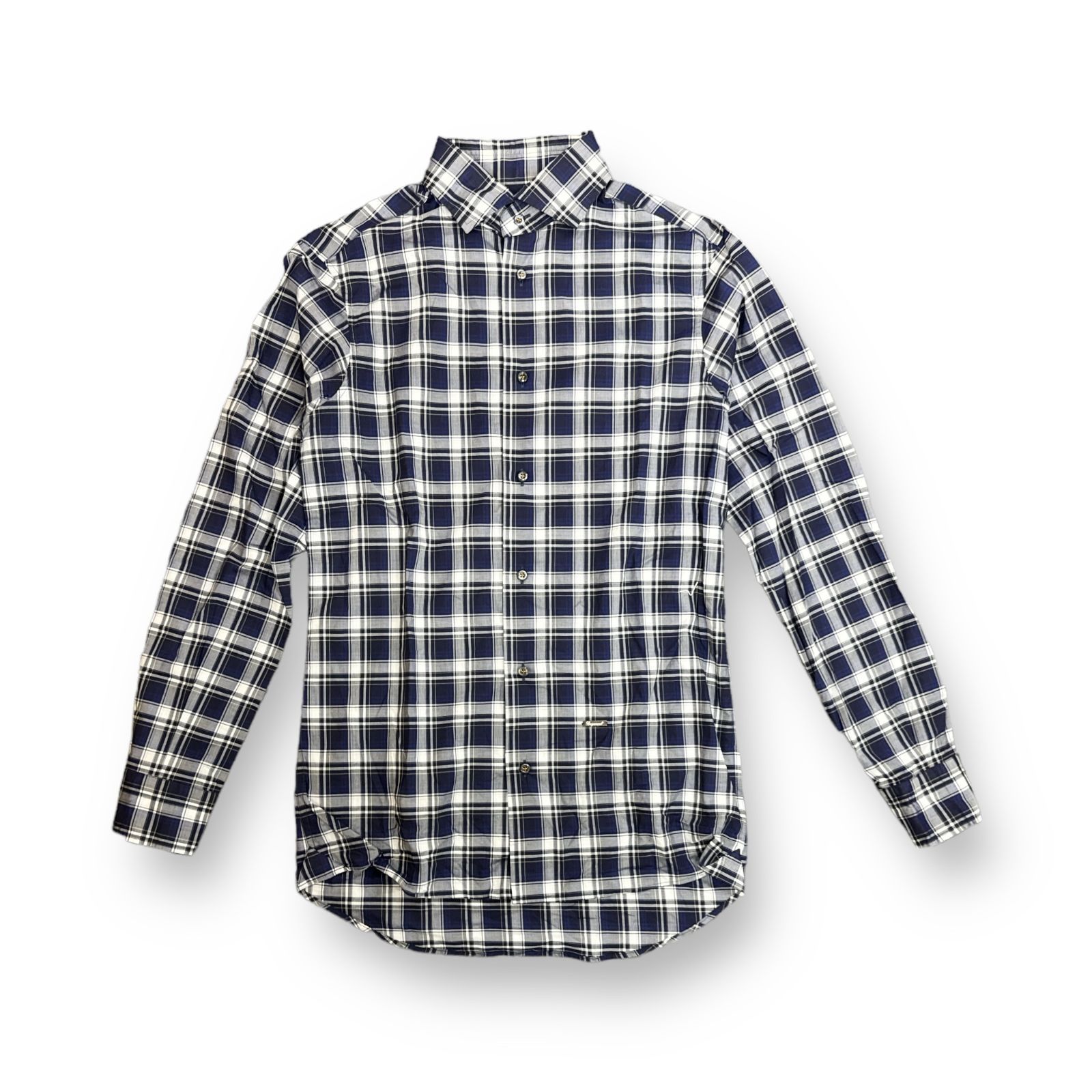 Dsquared2 チェックシャツ ディースクエアード ネイビー 46 66781A5 