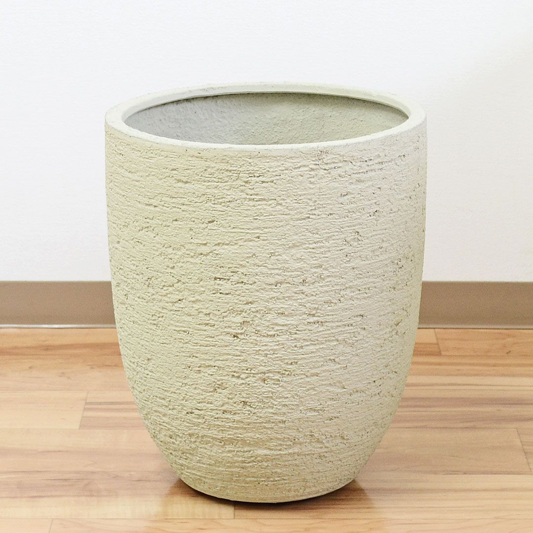 グリーンポット プランター ビアス アルトエッグ アイボリー 43×50cm