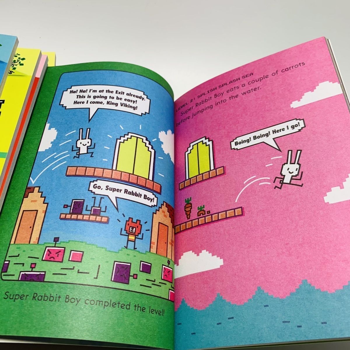 PRESS START！ 四角いウサギ12冊 scholastic英語絵本 Amazon.com: Super Rabbit Boy World!: A Branches Book (Press
