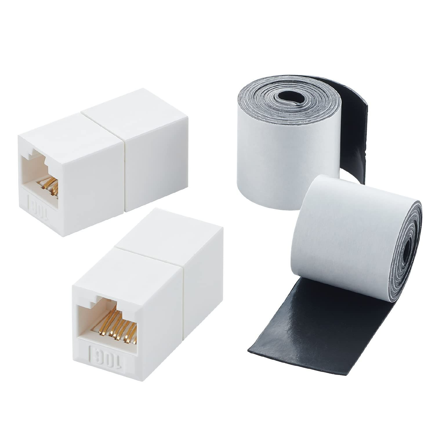【特価商品】LD-VAPFR6A/SET 2個入り (屋外対応版) 簡易防水テープ CAT6A準拠 中継コネクタ コネクタ LAN エレコム