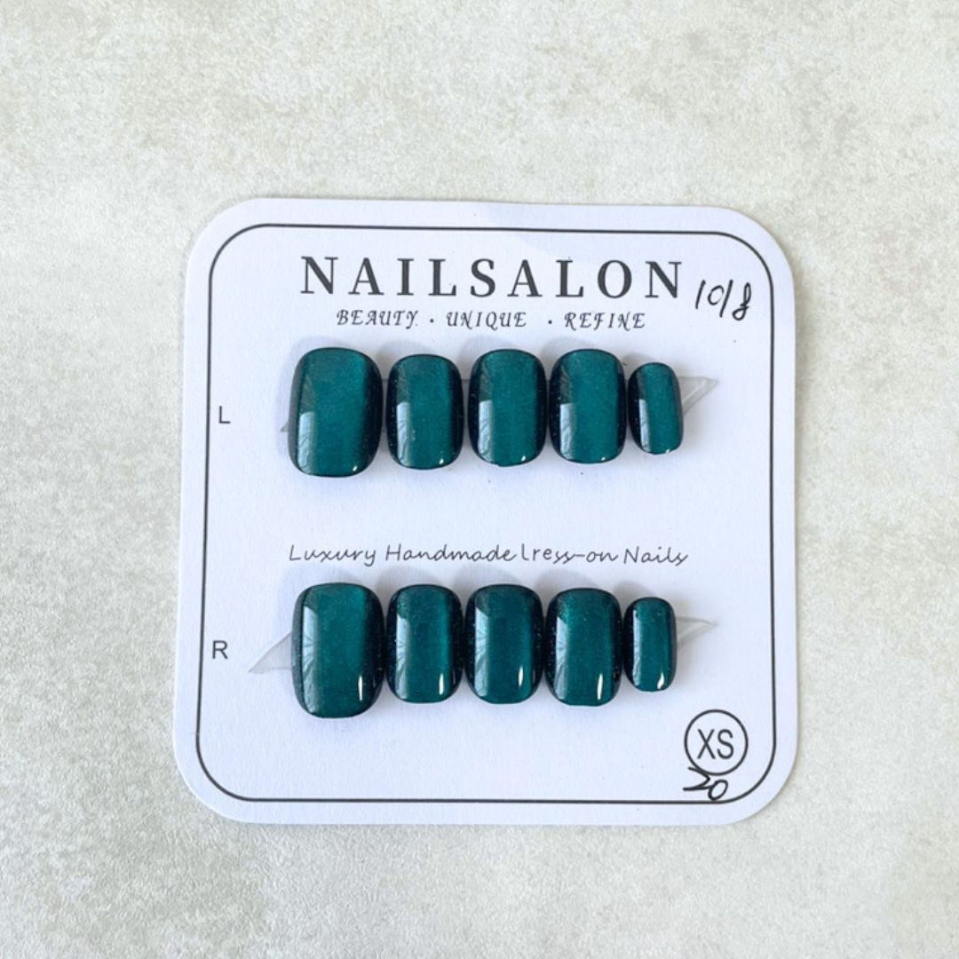 ネイルチップ ショート 青 青系 ブルー 付け爪 ジェルネイル 推し活