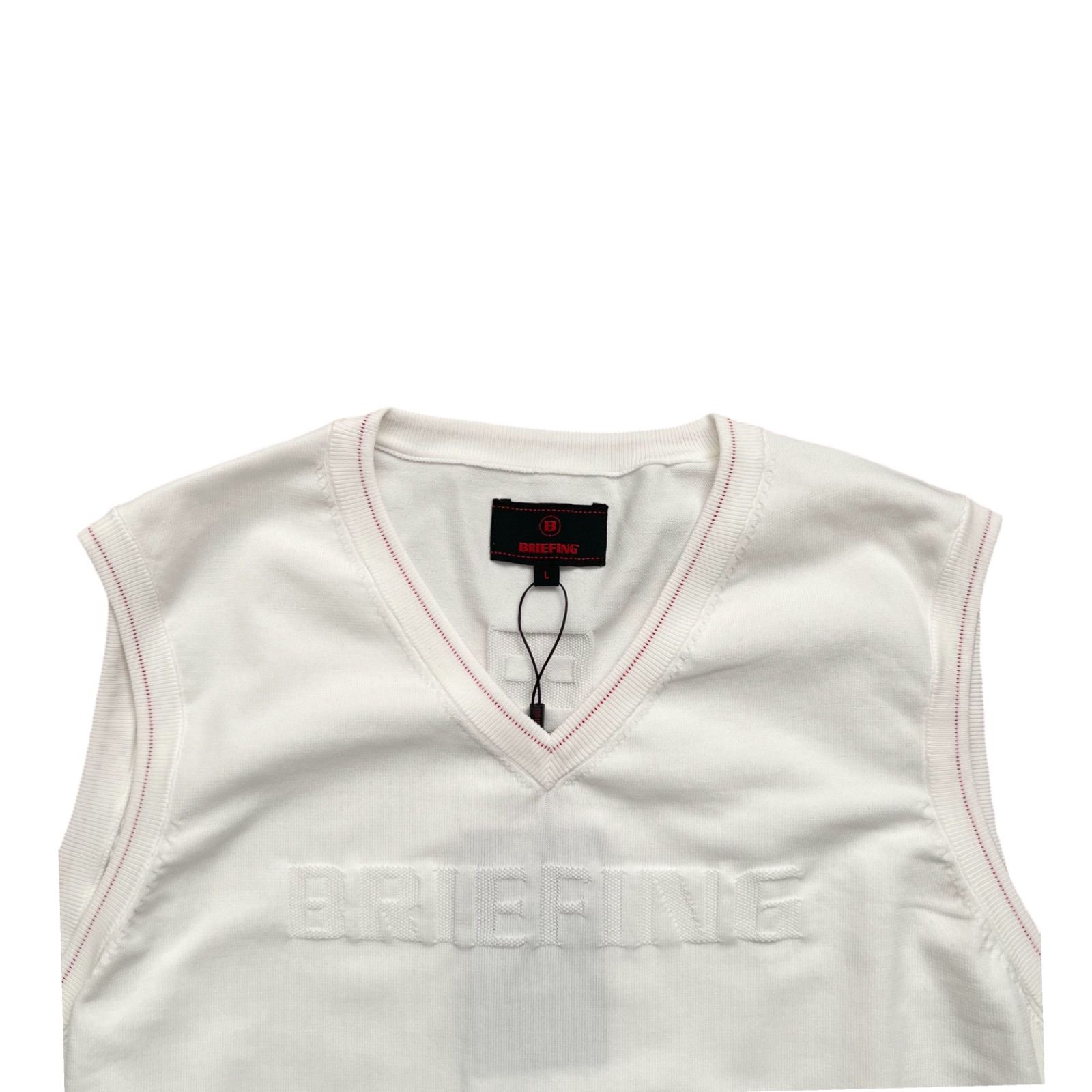 新品・未使用】BRIEFING ブリーフィング Vネック ニットベスト Lサイズ  