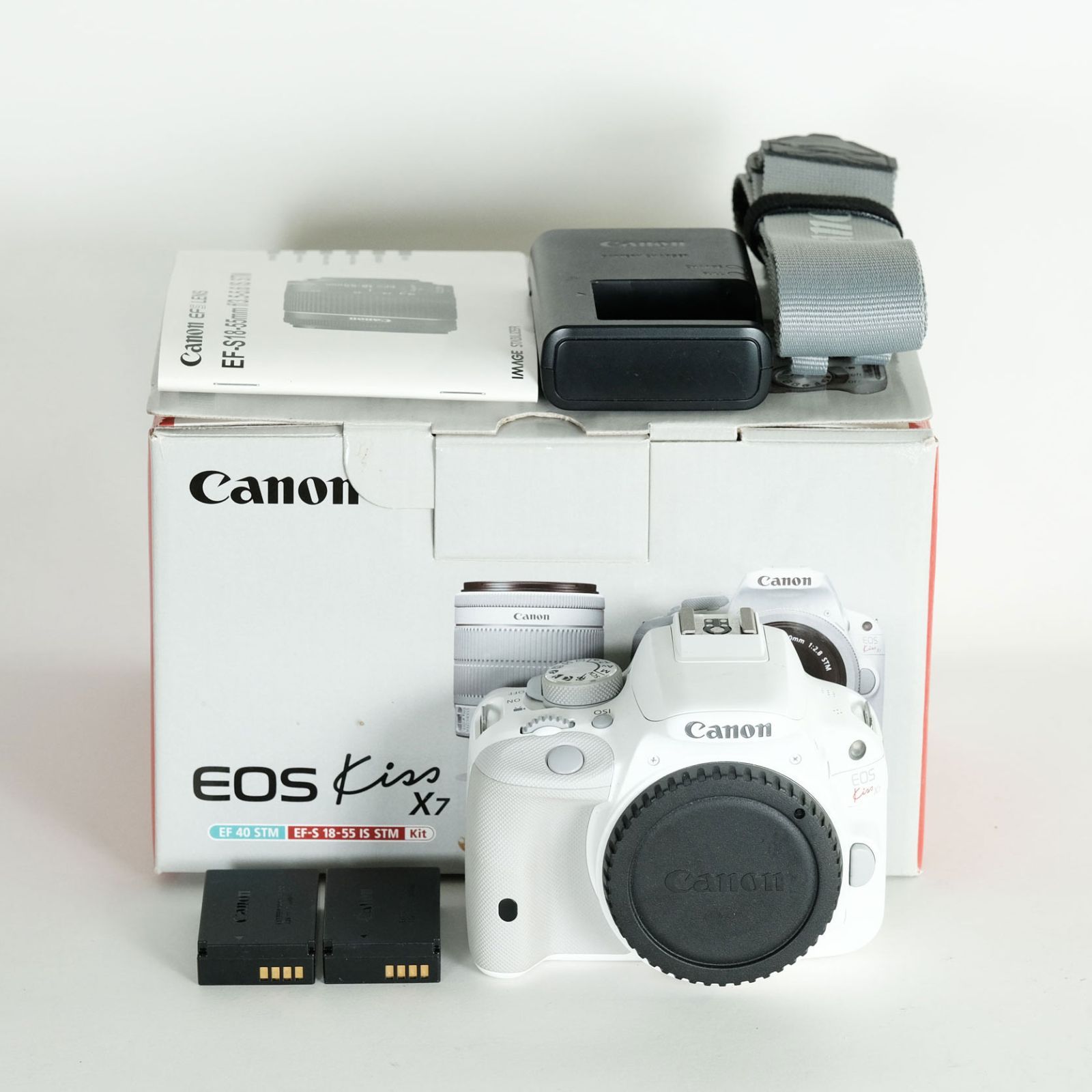 良品｜シャッター数18,067回｜純正バッテリー2個] Canon EOS Kiss X7 ボディ ホワイト / キヤノンEF-Sマウント - メルカリ