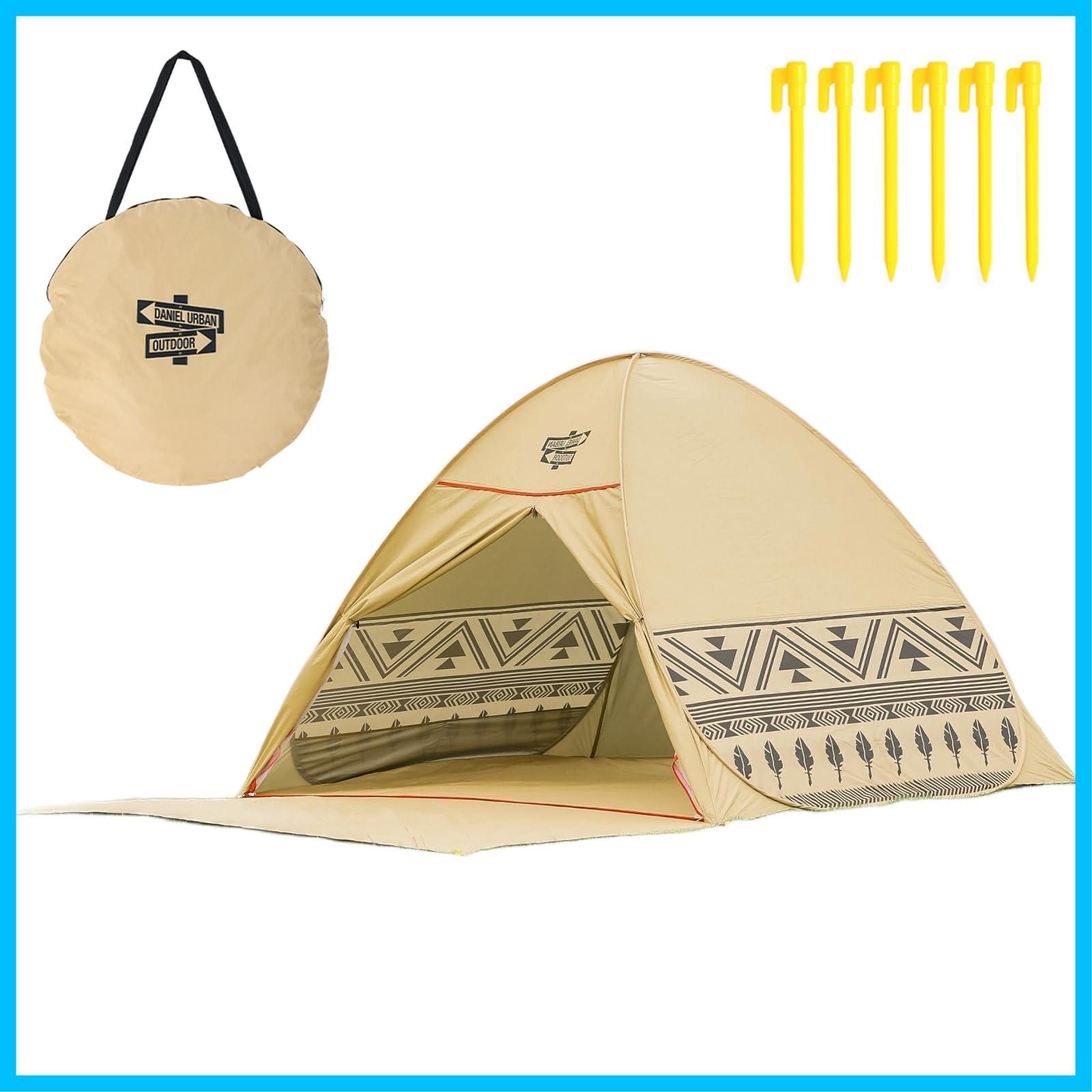 DesertFoxテント コット テント 1人用 ソロテント 4000mm耐水圧 前室