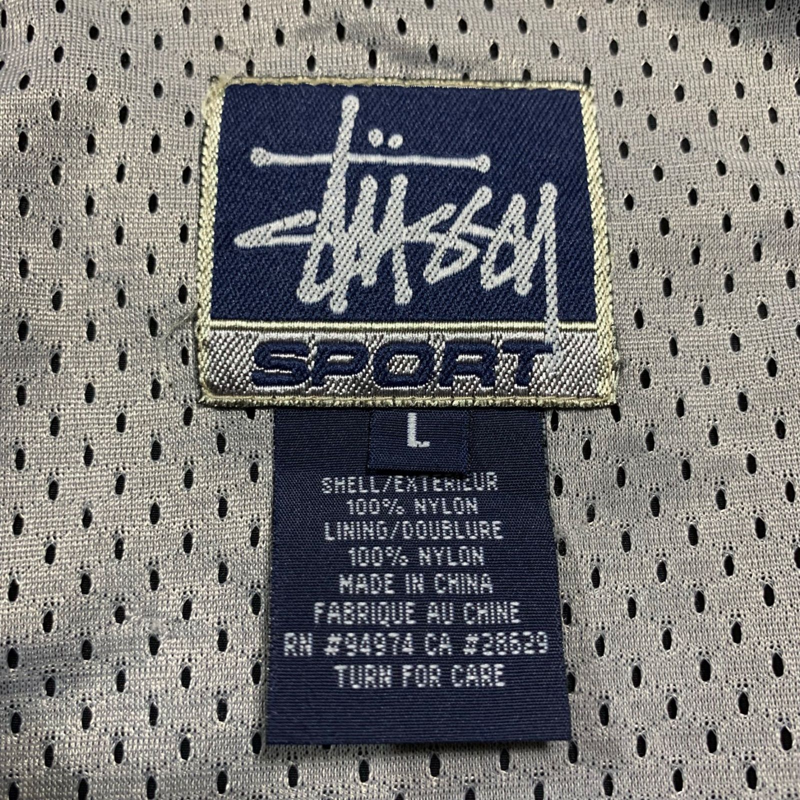 STUSSY ステューシー 90s リフレクタージップアップナイロンフーデッド