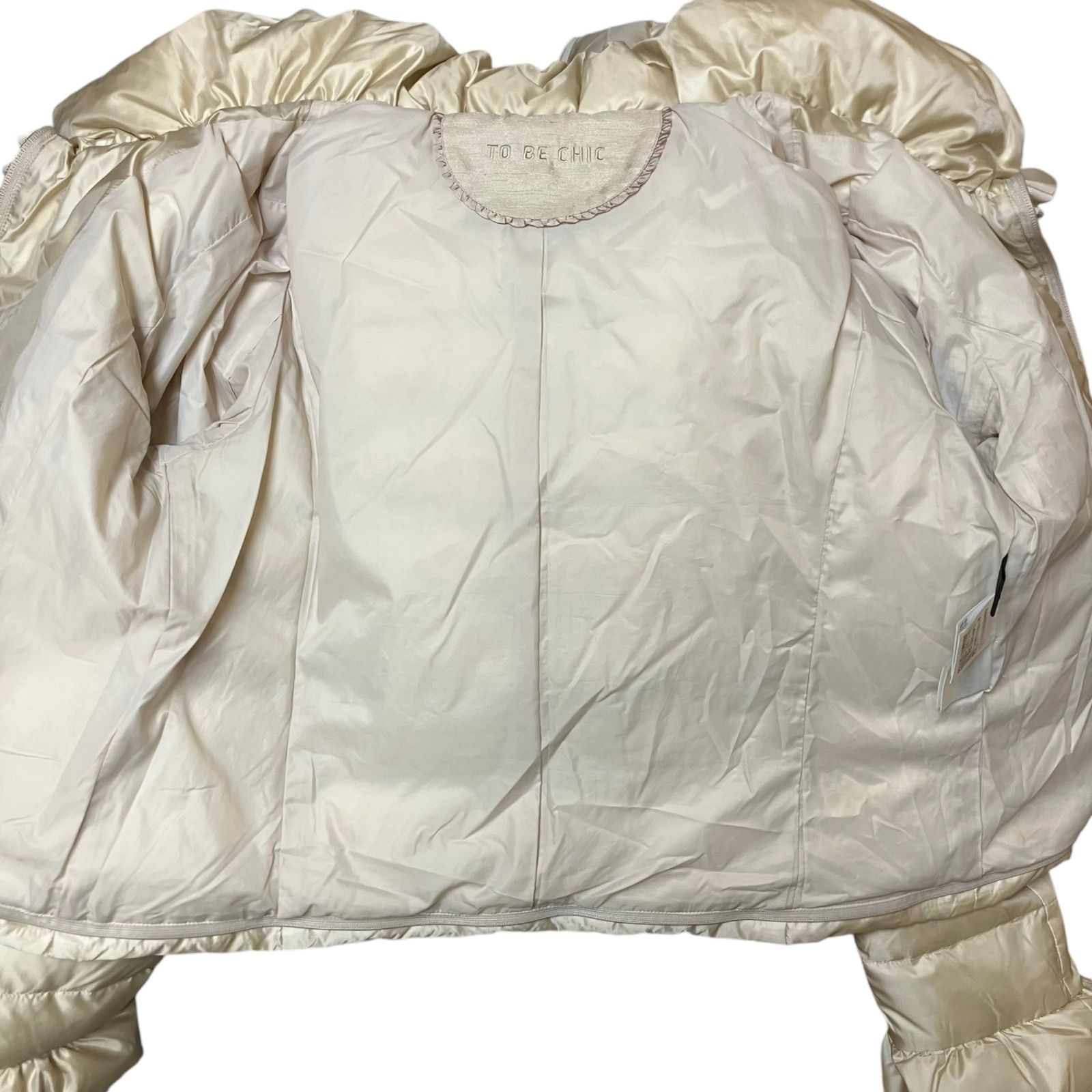 TO BE CHIC ダウンコート フリル 大きいサイズ 42 XL - メルカリ