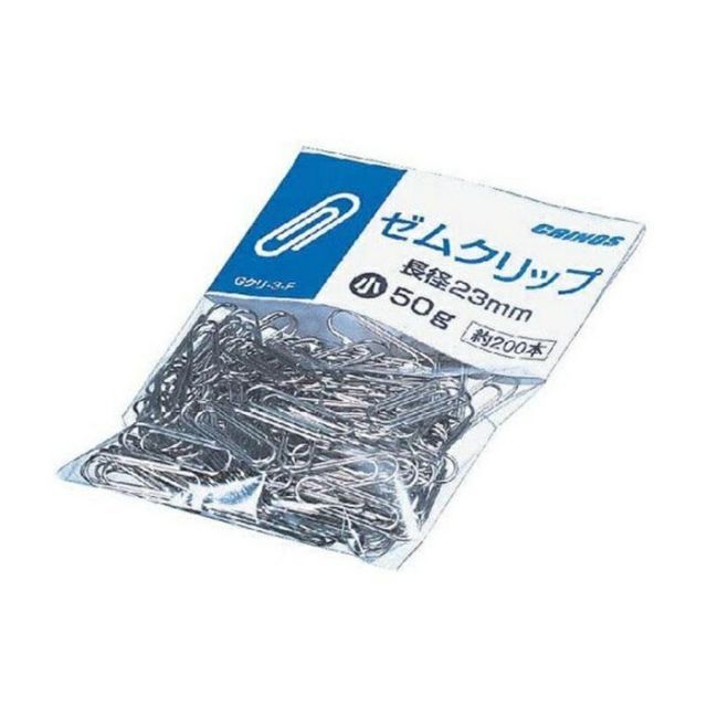 まとめ 日本クリノス ゼムクリップ小 50ｇ袋入 Gｸﾘ-3-F ×100セット