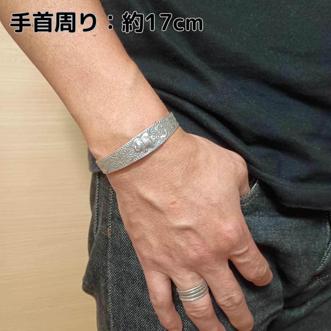 [m-BL209] Karen Silver Bangle カレンシルバー SLOW HANDS Karen Silver Stamp Bangle | 大阪心斎橋のメンズ洋服の