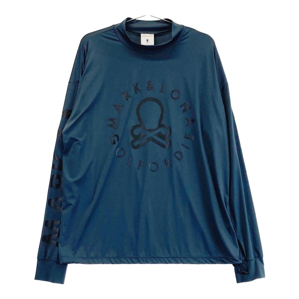 サイズ：50 MARKu0026LONA マークアンドロナ 2023年モデル モックネック 長袖 Tシャツ  グレー系 [240101278247]# ゴルフウェア メンズ ストスト