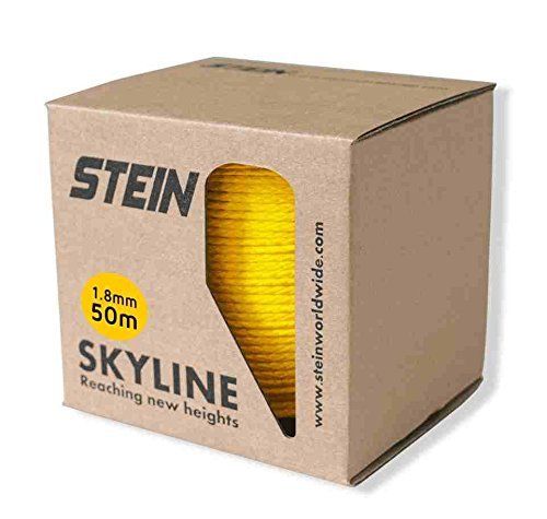 Size 1.8 mm 50 m_Color イエロー STEIN スカイライン UHMwPE スローライン Dyneema ツリーケア アーボリスト ツリークライミング m